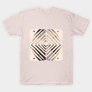 Beige striped fish T-Shirt